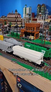They are available on both my website and rebrickable. #lego #instructions #train #cars | Bevins Bricks