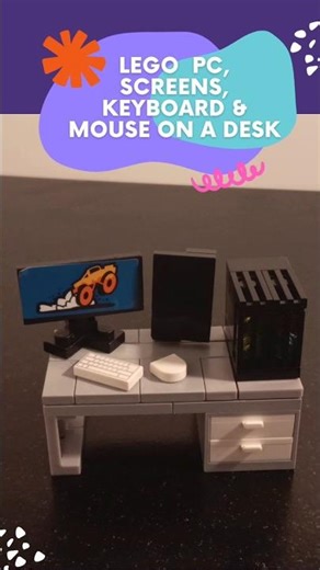 Lego Moc Mini PC Gaming Setup Showcase #lego #legocreation #moc #gaming #legoshorts #showcase #gamer