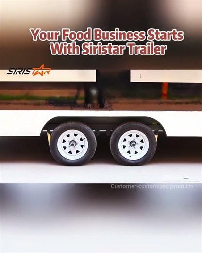 Black Square Dual-Axle Food Trailer: Ultimate Mobile Catering Solution for Global Importers#siristar