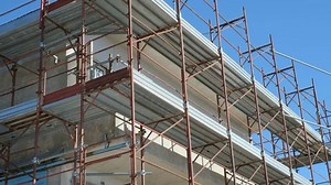 House Scaffolding Safaty Equipment On Construction Stock Footage Video (100% Royalty-free) 1086535862 | Shutterstock