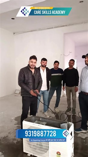 Enroll in our AC Repairing Course and learn installation, servicing, gas charging, fault diagnosis, and maintenance of split and window air conditioners. Get practical hands-on training, expert instructors, and job-oriented skills to start your career in the HVAC and refrigeration industry. #ACRepairingCourse #HVACTraining #ACTechnician #SkillDevelopment #TechnicalCourse #VocationalTraining #HandsOnLearning #ACService #CareerInHVAC #AdmissionOpen #careskillsacademypcb | Care Skills Academy