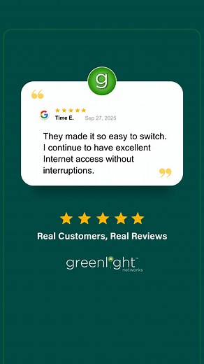 No more spotty, unreliable service. Enjoy a true Fiber-to-the-Home connection for every device. | Greenlight Networks | Facebook