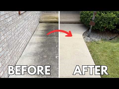 The Best Way to Pressure Wash Your Driveway!