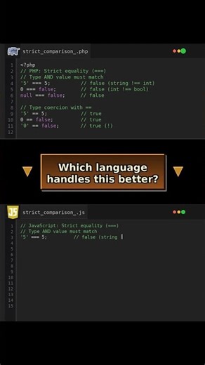 Strict Comparison vs : Type Checking CHAOS! #typecoercion