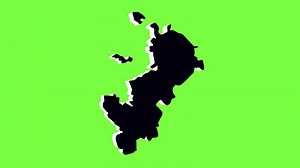 Download green screen 3d map of Moscow in Russia for free