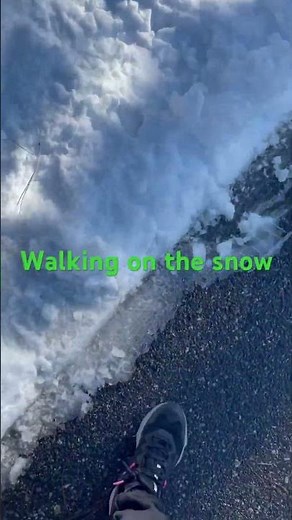 Walking a mile while pregnant even in snow