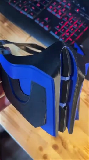 Subzero Mortal Kombat Mask 3d Print #3dprinting #bambulab #subscribe