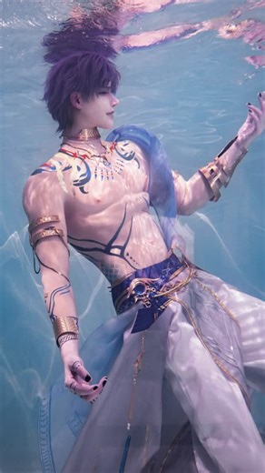 唯安Vann on Instagram: "愿深海的祝福，与你我同在。 去年拍的水下照片今年才发hhh #cosplay #rafayel #loveanddeepspace"