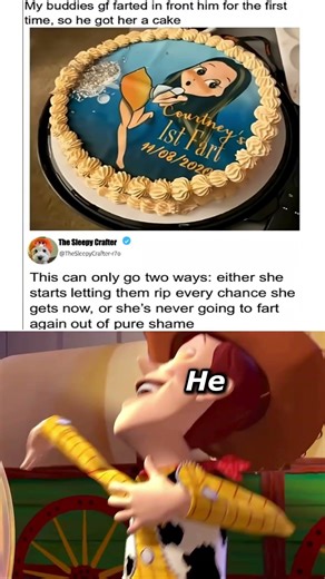 He Actually Bought a Cake for Her FIRST Fart! 🎂💨 #funny #memes #couplegoals