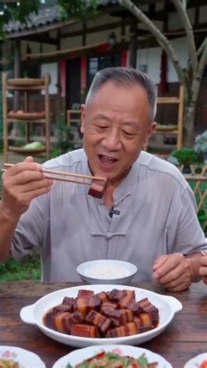 老人吃不够的肉，那是儿时忘不掉的味儿！ #小时候味道 #中国本土黑猪 #土众豪富硒龙民黑猪 #黑猪肉 #土猪肉