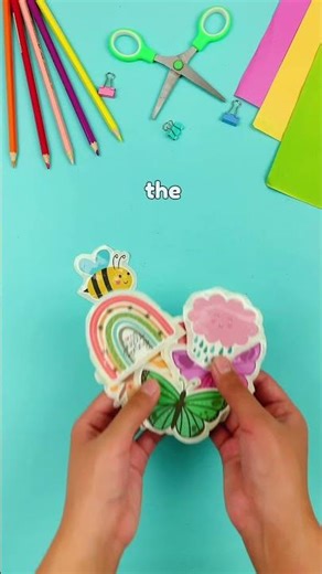 DIY stickers from DesignBundles! 🌟✨ #artactivities #designbundles #crafting