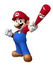 Mario meets Wii Sports baseball in Mario Super Sluggers