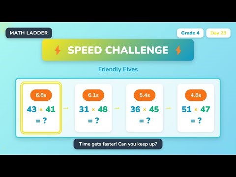 Multiplying Multiples of 5 | Grade 4 Math Ladder Level 1 (Day 23/365)