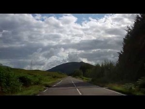 Drive Through Scottish Highlands Scotland August 2nd