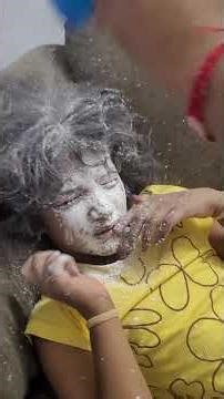 Funny experiment with powder for instant glow up 😳 Just for fun, enjoy and subscribe! 🔥#funny