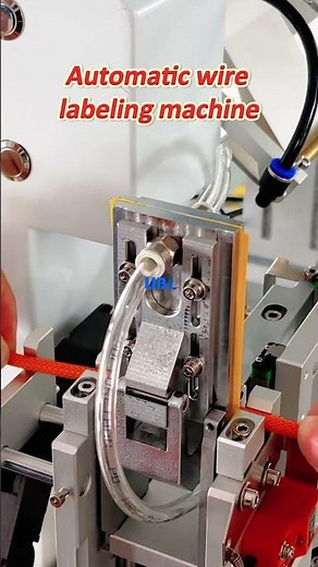 Automatic wire labeling machine