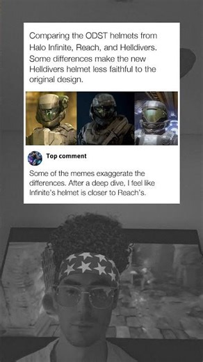 Comparing ODST Helmets in Infinite, Reach, and Helldivers