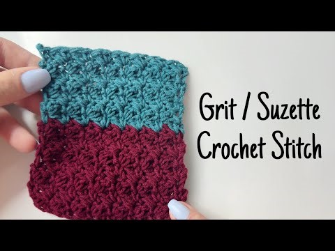 Grit / Suzette Crochet Stitch Tutorial | Great for beginner scarf!