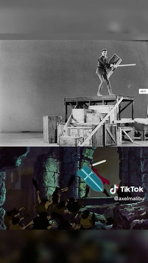 Prince Phillip Live-Action References for Walt Disney’s ‘Sleeping Beauty’ (1959) 🗡 Without a doubt the most dynamic scene in animation history is the battle between Prince Phillip and Maleficent as the ferocious dragon! Ed Kemmer live modeling as Phillip did a ton of action running up stairs, riding makeshift horses, and swinging a sword while pretending to fight a dragon! That is how masterpieces are made! 🙌 #sleepingbeauty #princephillip #disneyprincess #disney #waltdisney #50s #vintage #old