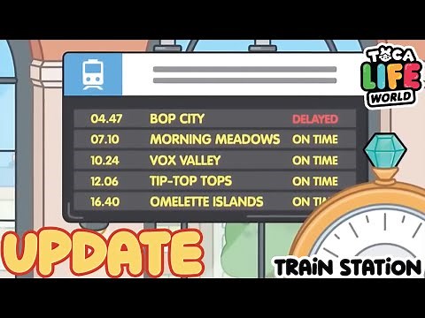 Toca Boca New Update Train Station on Toca Life World! Nova Atualização Toca Boca Estação de Trem