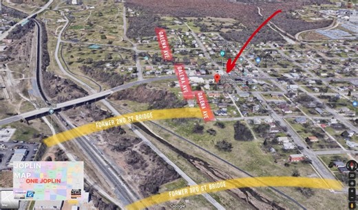 Joplin neighborhood map, names and boundaries from ONE JOPLIN