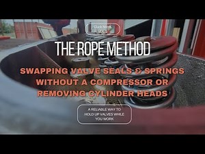 How To: LS Valve Spring / Valve Seal Replacement " THE ROPE METHOD"