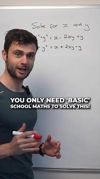 Solving a Complex System of Equations Using Basic School Math