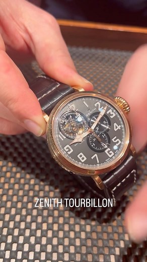 Zenith Montre d'Aeronef Type 20 Tourbillon Rose Gold Titanium Watch 87.2430.4035 For full details, search Zenith or https://www.swisswatchexpo.com/search/zenith Or contact us at (404) 814-1814 or info@swisswatchexpo.com Our sales team will gladly assist you during business hours (M-Sat 10AM - 5PM EST) #zenith #zenithwatches #tourbillon #zenithtype20 #zenithelprimero #elprimero #swisswatchexpo #watchesoninstagram | Swiss Watch Expo