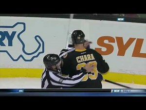 INSANE KNOCK OUT BY ZDENO CHARA!!!