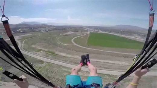 Paragliding Adventure Above the Hills