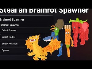 Steal A Brainrot Spawner Script Showcase- Unlimited Brainrots, Full Tutorial (No Key)
