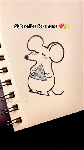 Cute Things to Draw When Bored ✏️ - Part 74 #art #drawing #howtodraw #cute #easy #mouse #cheese