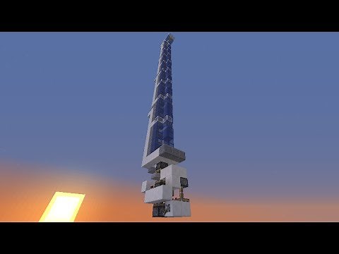 Smart Piston Worm Elevator - Tutorial! | Minecraft