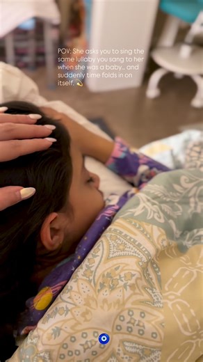 Vijal Shah | Atlanta-based Indian Singer | Choreographer on Instagram: "I sang this song to her when she was a baby, all the time….… and my voice trembles singing this now because I remember the weight of her on my chest, the nights she couldn’t sleep without my heartbeat, and the version of me who didn’t know time would steal her this gently. Someone stop the time clock… she’s outgrown my arms and my lap…🥹😭 Also- kindly ignore the lyrics fumble 😂 (Motherhood, babygirl, my Shona) #heartbeat #