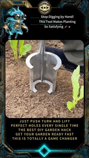 Stop Digging by Hand! This Tool Makes Planting So Satisfying 🥕✨