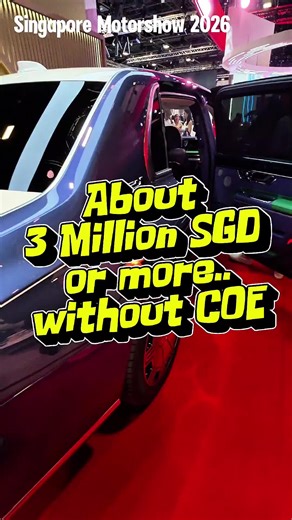This, I think, might be one of the most expensive cars at the Singapore Motorshow 2026. It is the Hongqi Guoli 红旗国礼, a new car brand in Singapore. However, there is no information if or when this Guoli will be on Singapore road. #SingaporeMotorshow2026 #SGMotorshow #SGMotorshow2026 #fyp