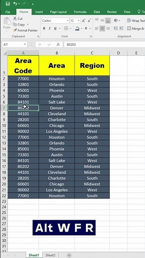 Excel Trick Freeze Heading #excel #exceltips #exceltricks #viral #spreadsheetmagic #exceltutorial