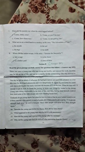 English class 9 CBSE Qestion paper #viral #youtube