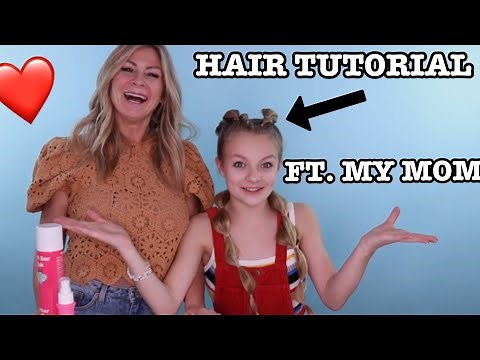 bubble braid hair tutorial ft. my mom!!! // Pressley Hosbach