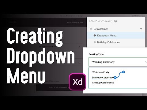 Creating Drop-down Menu Prototype in Adobe Xd
