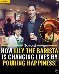 Ryan Estis' encounter with airport barista Lily Olsen left a lasting impact. Lily, working at a Starbucks, goes beyond typical service, creating meaningful connections with passengers. Unaware of Estis' struggles, Lily's kindness during their conversation changed his perspective on life. For over two decades, Lily sees her role as pouring happiness into people's lives. Her approach reminds us to find purpose and make every interaction meaningful. | Goalcast