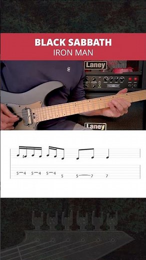 R.I.P. Ozzy Osbourne Black Sabbath Iron Man - guitar tutorial with tabs! #guitartabs #ozzyosbourne