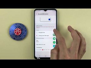 Accessibility button, humanoid icon on Samsung A13 Android 12
