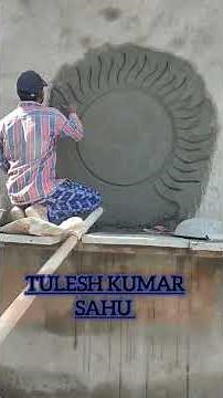 How to make a sun design on the wall