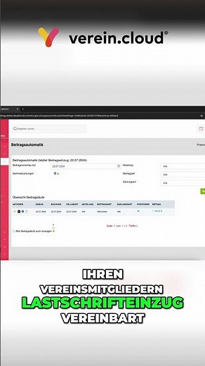 Lastschrift-Einzug ganz einfach erklärt! - verein.cloud® Vereinsverwaltung