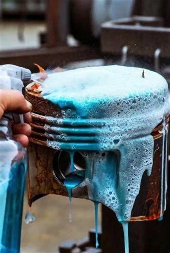 Engine Piston Transformation From Rusty to Shiny!