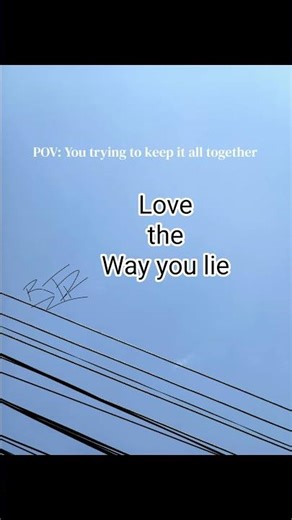Love the Way you lie (Lyrics) #love #eminem #lyrics_songs
