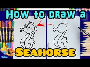 How to Draw a Seahorse | step by step and Easy