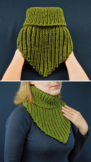 73K views · 647 reactions | The simplest knitted snood/scarf quickly...