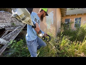 BIGGEST OVERGROWN yard transformation I did for FREE [THIS LOT WAS HUGE!]